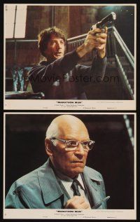 1w197 MARATHON MAN 2 8x10 mini LCs '76 Dustin Hoffman, creepy Nazi dentist Laurence Olivier!