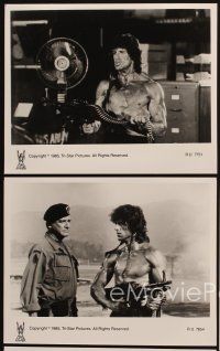 1w555 RAMBO FIRST BLOOD PART II 5 8x10 stills '85 no law, no war can stop Sylvester Stallone!
