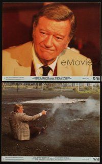 1w174 BRANNIGAN 3 8x10 mini LCs '75 Douglas Hickox, fighting John Wayne in England!