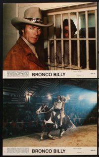 1w055 BRONCO BILLY 8 8x10 mini LCs '80 Cint Eastwood, Merle Haggard, Sondra Locke!