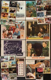 1x100 LOT OF 36 COMPLETE & INCOMPLETE LOBBY CARD SETS '50s-80s a variety of images!