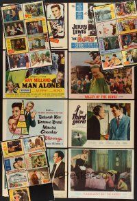 1x101 LOT OF 32 TRIMMED INCOMPLETE LOBBY CARD SETS '48 - '66 from a variety of different movies!