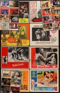 1x109 LOT OF 30 SEXPLOITATION LOBBY CARDS '50s-70s lots of great sexy images!