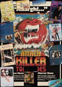 1x173 LOT OF 66 UNFOLDED VIDEO & SPECIAL POSTERS '80s-90s Attack of the Killer Tomatoes & more!
