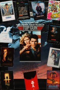 1x204 LOT OF 24 UNFOLDED ONE-SHEETS + TOP GUN 17x24 '84 - '92 Ghost, Godfather III & many more!
