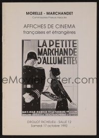 1x339 AFFICHES DE CINEMA 10/17/92 auction catalog '92 lots of French poster images!