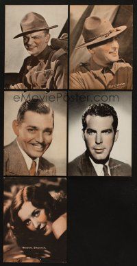 1x143 LOT OF 5 MISCELLANEOUS 5X7 FAN PHOTOS '30s Cagney, O'Brien, Gable, MacMurray, Stanwyck