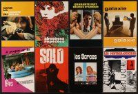 1x140 LOT OF 8 FRENCH PRESSBOOKS '70s great images from sexy movies!