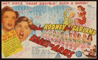 1x526 BABES IN ARMS Australian herald '39 Mickey Rooney, Judy Garland, Busby Berkeley directed!