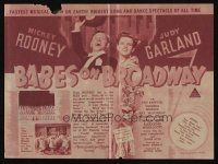 1x527 BABES ON BROADWAY Australian herald '41 different images of Mickey Rooney, Judy Garland!