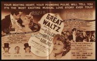 1x529 GREAT WALTZ Australian herald '38 Luise Rainer, Fernand Gravet, Miliza Korjus, Duvivier