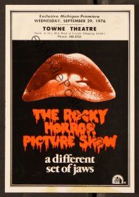 1x511 ROCKY HORROR PICTURE SHOW herald '75 classic close up lips image, a different set of jaws!