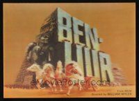1x295 BEN-HUR lenticular Japanese 4x6 postcard R1969 Charlton Heston, William Wyler classic!