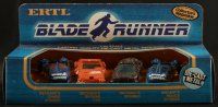 1x222 BLADE RUNNER set of 4 die-cast metal toys '82 Deckard's, Rachael's & Bryant's vehicles!