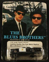1x220 BLUES BROTHERS die-cast metal car '80 John Belushi & Dan Aykroyd's Bluesmobile!