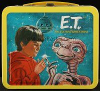 1x224 E.T. THE EXTRA TERRESTRIAL metal tin lunch box '82 never used, complete with thermos!