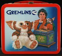 1x225 GREMLINS metal tin lunch box '84 never used, complete with thermos!