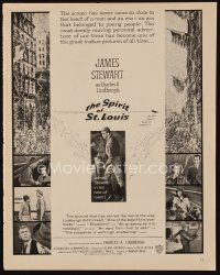 1x348 SPIRIT OF ST. LOUIS magazine ad '57 James Stewart as aviator Charles Lindbergh