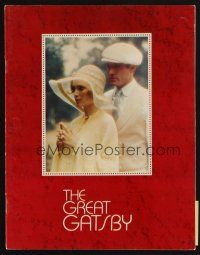 1x406 GREAT GATSBY program book '74 Robert Redford, Mia Farrow, from F. Scott Fitzgerald novel!