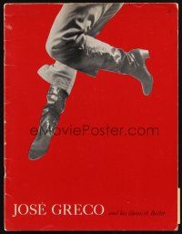 1x413 JOSE GRECO & HIS SPANISH BALLET stage play program book '60s great images of dancer!