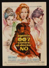 1x540 DR. NO Spanish herald '63 different sexy art of Sean Connery as James Bond by Mac Gomez!
