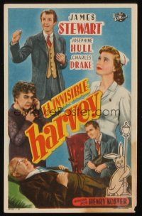 1x542 HARVEY Spanish herald '52 Josephine Hull, James Stewart & 6 foot imaginary rabbit!