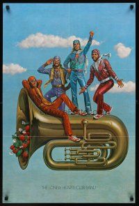 1x365 SGT. PEPPER'S LONELY HEARTS CLUB BAND album insert poster '78 Bee Gees, the Beatles!