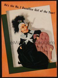 1x027 CHARLEY'S AUNT trade ad '41 Kapralik art old lady Jack Benny smoking cigar!
