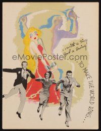 1x029 DAMSEL IN DISTRESS trade ad '37 Fred Astaire dancing w/George Burns & Gracie Allen!