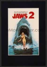 1x380 JAWS 2 trade ad '78 just when you thought it was safe to go back in the water, Lou Feck art!