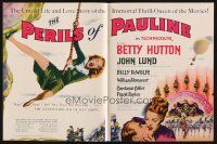 1x048 PERILS OF PAULINE trade ad '47 art of Betty Hutton as silent screen heroine!