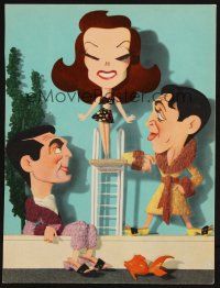 1x049 PHILADELPHIA STORY trade ad '40 Kapralik art of Katharine Hepburn, Cary Grant, Stewart!
