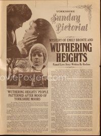 1x521 WUTHERING HEIGHTS herald '71 Timothy Dalton as Heathcliff, Anna Calder-Marshall as Cathy!