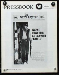1x581 CAHILL pressbook '73 classic United States Marshall John Wayne!