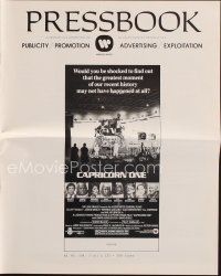 1x582 CAPRICORN ONE pressbook '78 Gould, O.J. Simpson, what if the moon landing never happened!