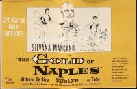 1x603 EVERY DAY'S A HOLIDAY pressbook R57 De Sica's Gold of Naples, Silvana Mangano, Sophia Loren!