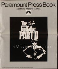 1x616 GODFATHER PART II pressbook '74 Al Pacino in Francis Ford Coppola classic crime sequel!