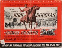 1x628 INDIAN FIGHTER pressbook '55 art of Kirk Douglas on horse & romancing Elsa Martinelli!