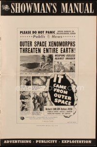 1x631 IT CAME FROM OUTER SPACE pressbook '53 Jack Arnold classic 3-D sci-fi, cool artwork!