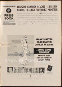 1x697 SOME CAME RUNNING pressbook '59 Frank Sinatra, Dean Martin, Shirley MacLaine, Martha Hyer