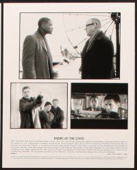 1x788 ENEMY OF THE STATE presskit w/ 6 stills '98 cool images of Will Smith & Gene Hackman!