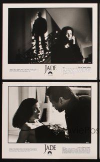 1x850 JADE presskit w/ 4 stills '95 sexy Linda Fiorentino, Caruso, director Friedkin candid!