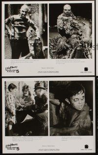 1x900 NIGHTMARE ON ELM STREET 5 presskit w/ 5 stills '89 great images of Robert Englund as Freddy!