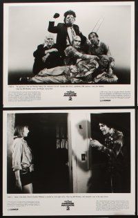 1x970 TEXAS CHAINSAW MASSACRE PART 2 presskit w/ 7 stills '86 Tobe Hooper horror sequel!