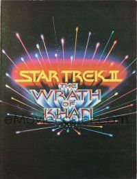 1x475 STAR TREK II title style promo brochure '82 The Wrath of Khan, Leonard Nimoy, William Shatner