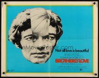 1y068 BROTHERLY LOVE 1/2sh '70 Susannah York, Peter O'Toole, not all love is beautiful!