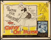 1y084 CARRY ON NURSE 1/2sh '60 English hospital sex, the screen's fastest funniest farce!