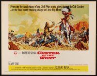 1y106 CUSTER OF THE WEST 1/2sh '68 art of Robert Shaw vs Indians at the Battle of Little Big Horn!
