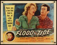 1y161 FLOOD TIDE 1/2sh '58 their love lived in fear of a boy with a twisted hate!