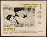 1y194 GRADUATE 1/2sh '68 classic image of Dustin Hoffman & Anne Bancroft in bed!